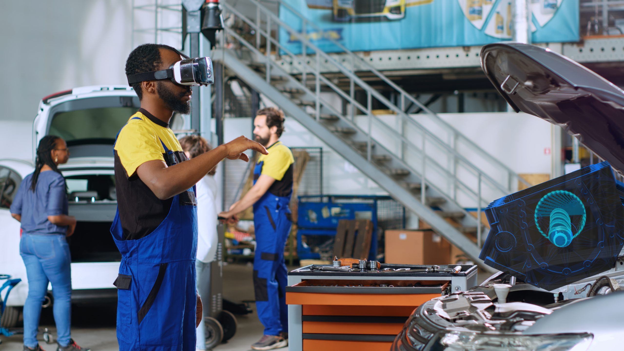 Engineer fixes car parts with VR tech