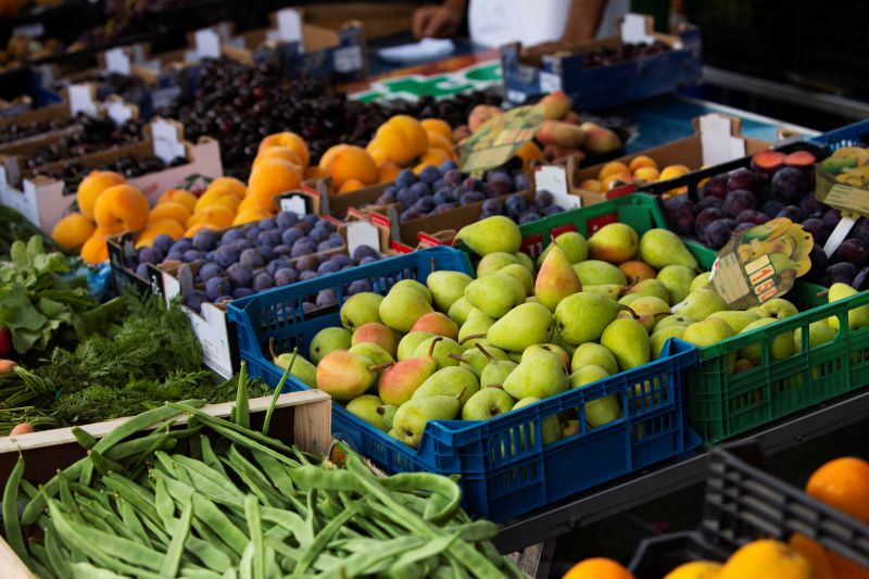 Fresh produce market.