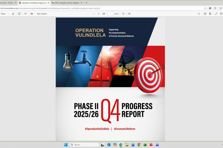 Operation Vulindlela Phase II Q4 Progress Report